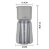 Single Serve Iced Coffee Maker, Soft Silver - With Two