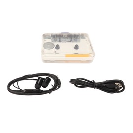 Cassette to MP3 Converter HiFi Stereo Sound Retro Innovative Colorful Buttons USB Portable Tape Player White