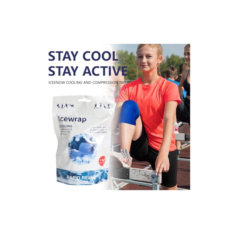 Ice Tape Self Sticking Ice Wrap 2 Pcs Instant Cold