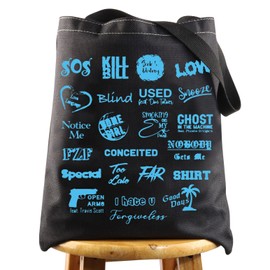 BWWKTOP Singer Album Canvas Tote Bag Singer Fans Gift Music Album Tote Bag For Women, Sos Tgbl, One Size