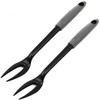 2 X Heat Resistant Nylon Fork 2 Prong Meat Serving