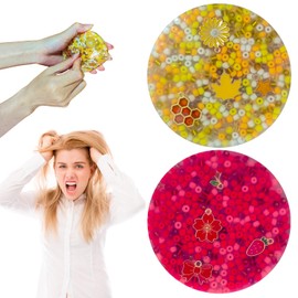 Anxiety Relief Fidget Board with Removable Beads - Sensory Stress Relief Tool for Nail Biting & Hair Pulling, CPC Certified DIY Jewelry Making Kit for Teens & Adults