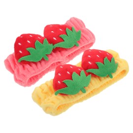 FOMIYES Cute Strawberry Headband Set Face Washing Hairband for Women Skincare Headband