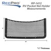 Framed Stretch Mesh Net Pocket for Auto, RV, or Home