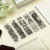 GLOBLELAND Fairytale Bookmarks Clear Stamps Mermaid Bookmarks Labels Clear Silicone