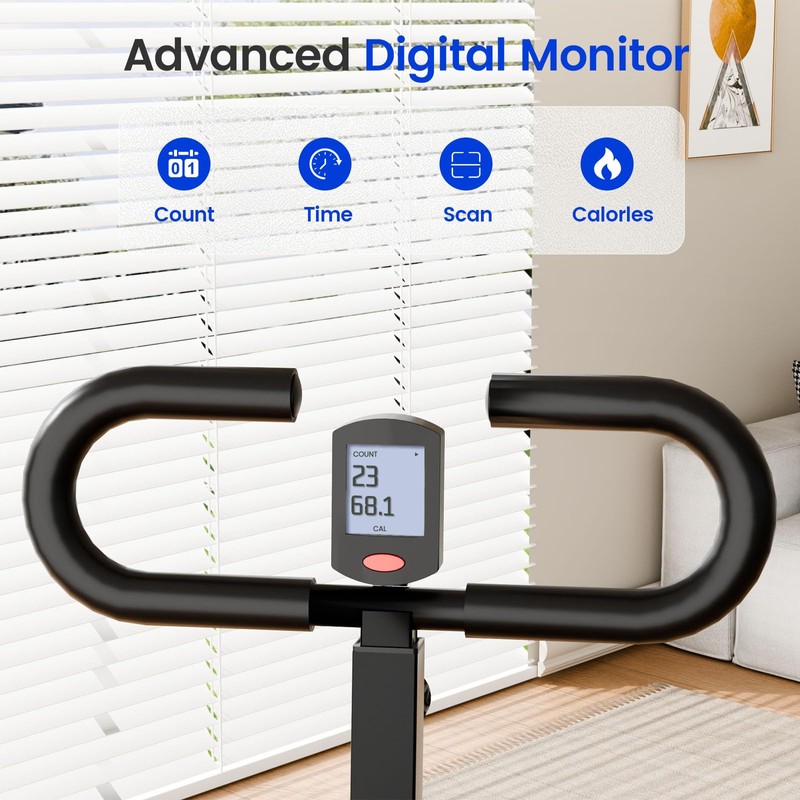 Canisflax Deep Squat Machine Trainer, Rowing Machine for Home, Easy