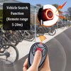 110dB Anti-Theft Bike Tail Light Alarm with Remote, Wireless Rechargeable