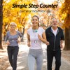 3D Pedometer for Walking, Simple Step Counter for Walking with