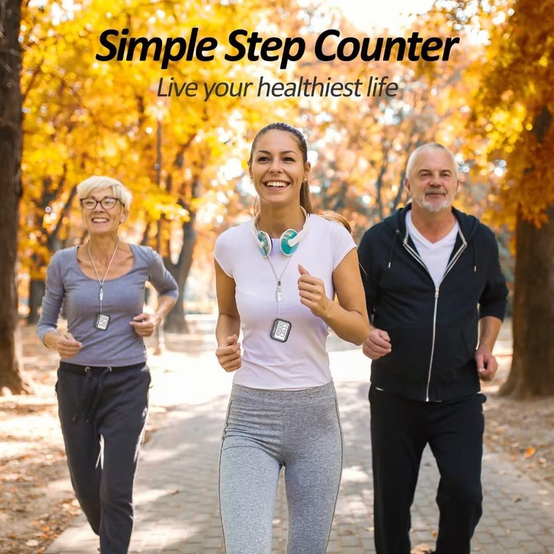 3D Pedometer for Walking, Simple Step Counter for Walking with