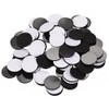 Pangda Flexible Rubber Magnets Discs 3/4 Inch Round Magnetic Discs with Adhesive Backing, 100 Pieces