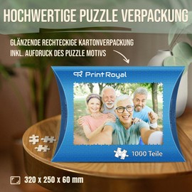 Photo puzzle 24 - 1000 pieces / incl. Packaging/printed with your own image.