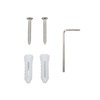 Floating Shelf Space Aluminum Acrylic Wall Mounted Decorative Storage Shelf