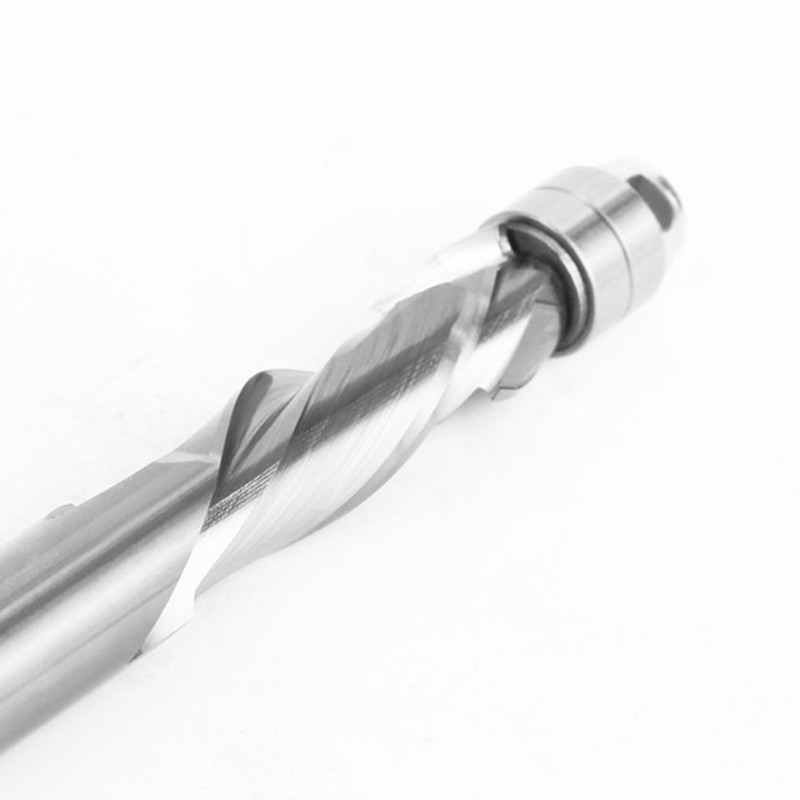 Compression Flush Trim Router Bit Cemented Carbide 1/2 Shank Spiral