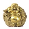 Charm Fengshui Products Laughing Buddha Statue Maitreya Figurine,Brass Buddhas Statues and Sculptures for Home and Office Decor & Car Ornaments,Creative Decorations Happy Buddha (Medium)