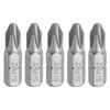 HARFINGTON 5pcs Phillips Screwdriver Bits 1/4" Hex Shank PH2 Magnetic