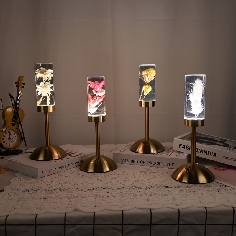 Aeon Flower Acrylic Table Lamp Bedroom Bedside Lamp Ambience Decorative