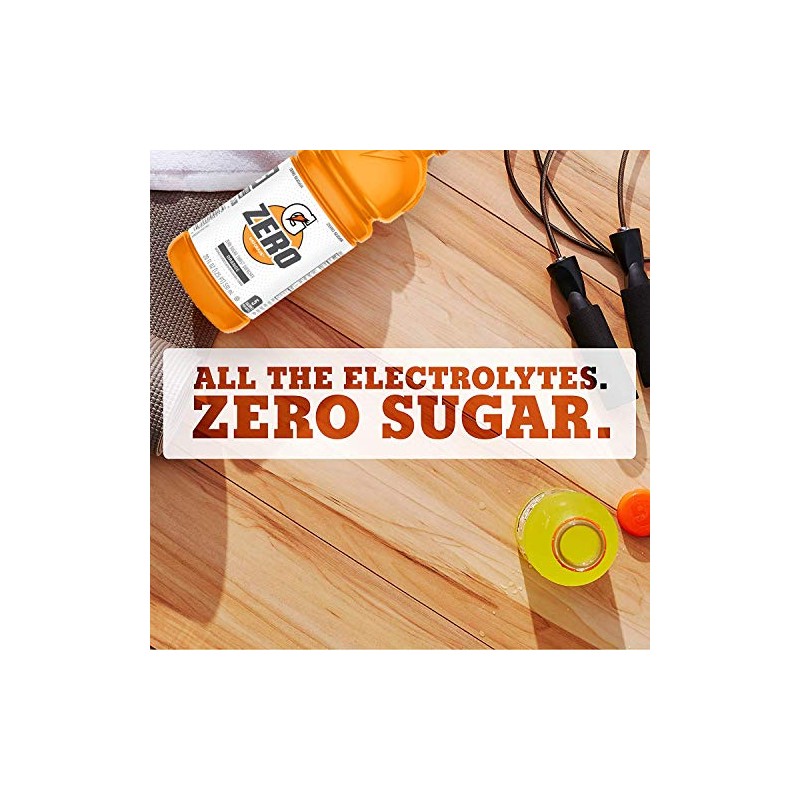 Gatorade G Zero Thirst Quencher, Orange, 12 Ounce (Pack of
