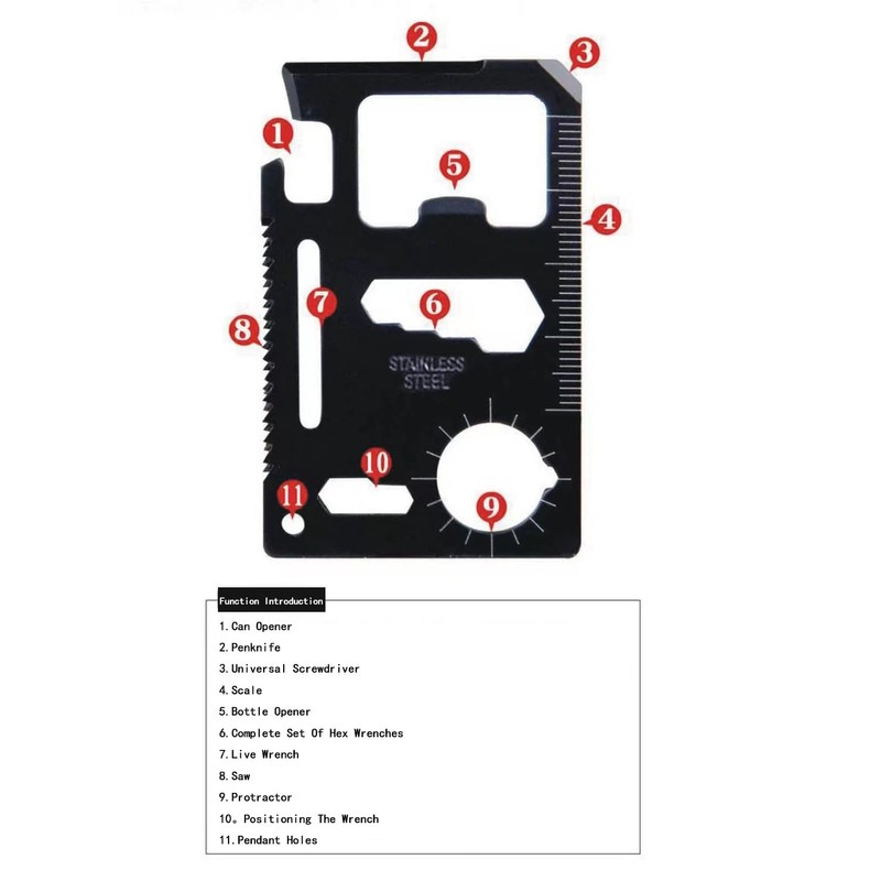 2Pcs Multitool Screwdriver Set, Wallet Credit Card Multitool Card Portable