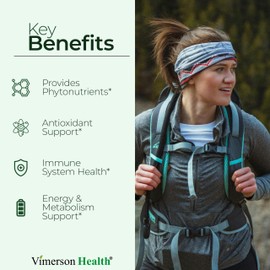 Moringa Capsules with 100% Pure Moringa Powder for Balanced Energy, Healthy Metabolism, Antioxidant & Immune Support. Nutrient-Dense Superfood Vitamins. Vegan. Non-GMO. Third Party Tested. 60 Capsules