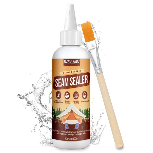 WEILAOK Seam Sealer, Seam Compactor with Brush for Sealing, Water