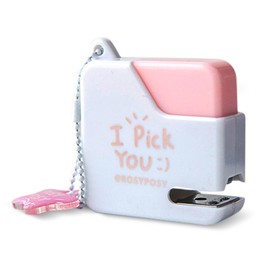 TECHPLUS Super Mini Stapler with Staples – Adorable Cube Shaped Desk Staplers, Perfect for Office, School, Girls, Teachers, Students, Gift (Pink)