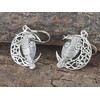 Raven in the Moon Earrings 925 Sterling Silver or 22,