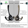 kansata Coat Hooks for Wall Heavy Duty Triple Hooks, 12