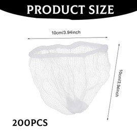 200 PCS Kitchen Sink Strainer Net Disposable Mesh Sink Strainer Bags Kitchen Sinks Filter Net Disposable Drain Nets Anti Clogging Elastic Mesh Trash Bag for Most Sizes