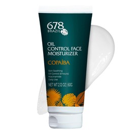 678Brazil Oil Control Facial Moisturizing Gel - Hydrating Non-greasy Lightweight Mattifying Moisturizer - Oily & Acne-prone Complexion - Copaiba, Niacinamide, Hyaluronic Acid - 60g / 2.11oz