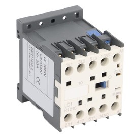 AC Contact 3 Pole 4 N/O Thickened Silver Contacts 220 V 12 A Industrial Electrical Contactor for Power Distribution