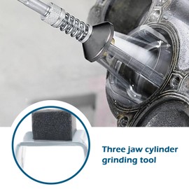 YINETTECH 2 Sets Engine Cylinder Honing Stones Replacement 3-Jaw Engine Cylinder Honstein Car Engine Cylinder Grinding Brakes Cleaning Polishing 1-1/8 Inch