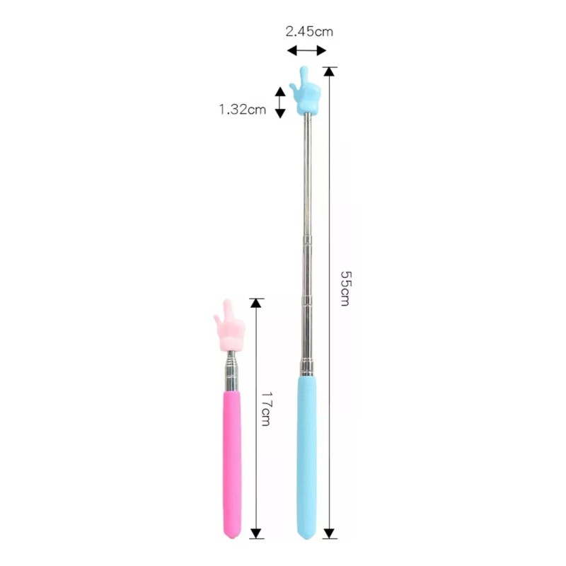 Meiso Puntero De Mano Puntero De Aula Decorativo Retráctil Para