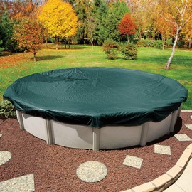 In The Swim 18' Round Above Ground Winter Cover - Polar Plus - 12 Year - 10 x 10 Scrim - Winch and Cable Included