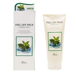 Ikel Peel-Off Pack Green Tea 180ml Exfoliating Pore Care Face Pack Peel-Off Pack Sebum Removal Pack Peeling Pack Exfoliating Pack 2ea