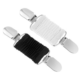 Pack of 2 Dress Cinch Clip Cardigan Clip Elastic Clips Pullover Clips Vintage Pullover Clips Dress Clips Back RCA Cardigan Collar Clips Waist Cincher Clip for Women Adjustment Clip for Sweater,