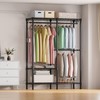Higeego H18 Garment Rack for Hanging Clothes, 3 Tiers Portable