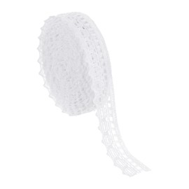 MECCANIXITY Encaje Adorno, 10 Yardas 1/2 Pulgada Vintage Encaje Cintas para Artesanía Regalo Paquete Decoración Boda Diademas Rojo