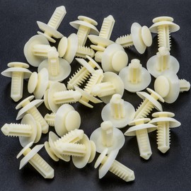 Rexka 30pcs Door Panel Retainers Clips Compatible with Ford N802900 Explorer F-150 F-250 F-350 Mustang Ranger