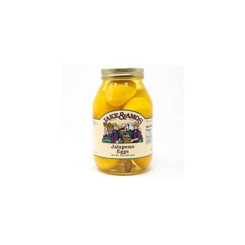 Jake & Amos Jalapeno Eggs 32 Oz. (2 Jars)