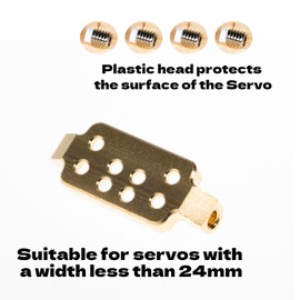 RampCrab Limit Strap mounts for SCX24 AX24 FCX24, 2PCS, Mounted on The Servo(Servo Width Should be Less Than 24 mm), 5 Grams, Come with Rubber Band
