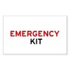 CafePress Emergency Kit Rectangle Bumper Sticker Car Decal