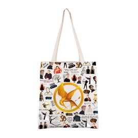 AKTAP Hunger Movie Merch Hungry Bird Inspired Tote Bag Music Lover Gift for Game Fans Vintage Shoulder Bags (Hungry Bird Tb)