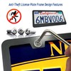 Anti Theft License Plate Frames, Matte Black, Security Screws