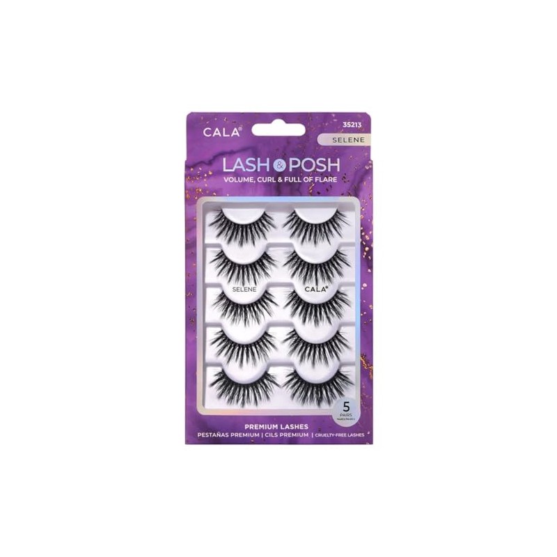 CALA - "Lash & Posh" pestañas postizas multidimensionales y ligeras