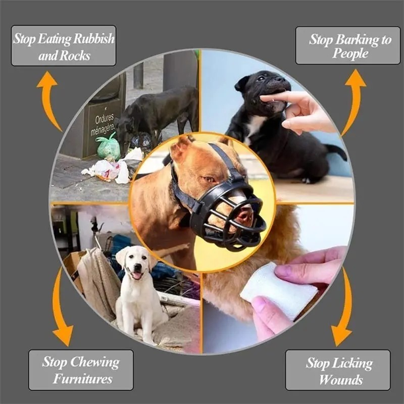 Bozal De Canasta Para Perro Grande Seguridad Alta Calidad