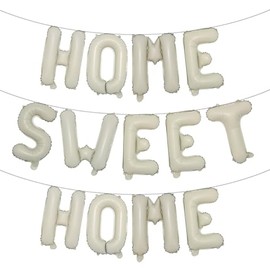 Welcome Home Banner House Warming Decoration Party Housewarming Decorations Home Sweet Home Balloons New Home Decoration Welcome Home Party Decorations (HOME SWEET HOME Cream)