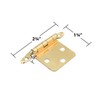 Renovators Supply Manufacturing Solid Brass Cabinet Door Hinge With Hardware