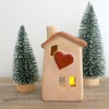 Kramik Light House with Heart as Tea Light Holder -