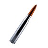 VMS RACING 50 Cal Caliber CHROME ORANGE TIP BULLET ANTENNA