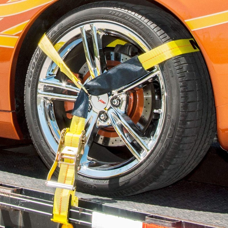 VULCAN Economy Car Tie Down Kit with 4 Lasso Straps,